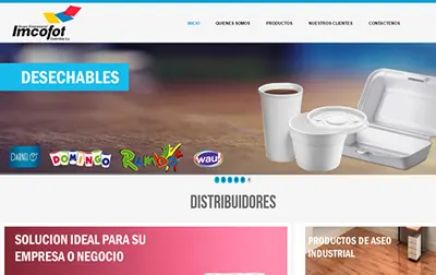 página web grupo empresarial imcofot colombia