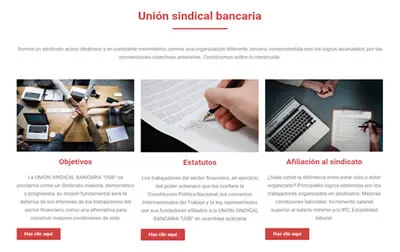 página web sindicato bancario
