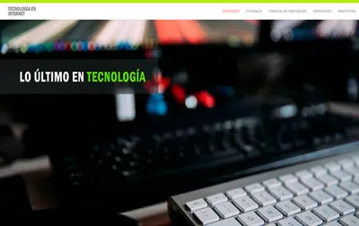 página web tecnologia en internet