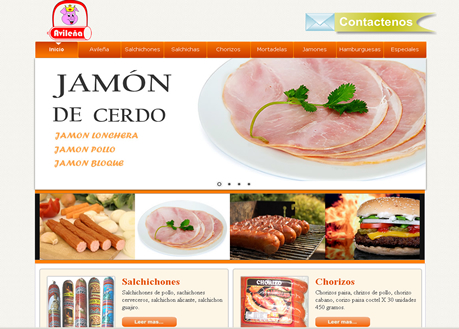 web con posicionamiento por salsamentaria