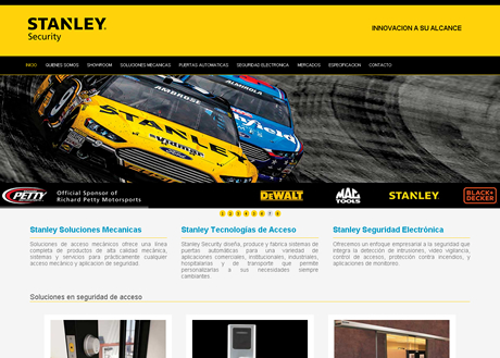 web poscionada por puertas automaticas deslizantes